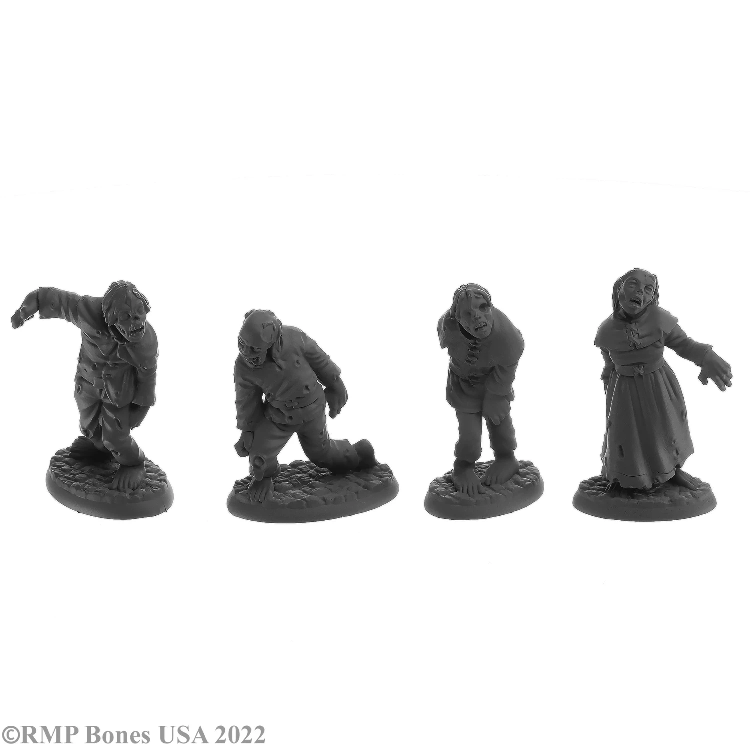 Reaper Bones USA: Zombies (4) (07055) Reaper Bones USA: Zombies (4) (07055) -Gnomish Bazaar 07055 w 1