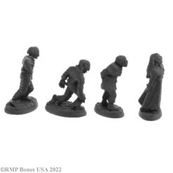 Reaper Bones USA: Zombies (4) (07055) 3 Reaper Bones USA: Zombies (4) (07055) -Gnomish Bazaar 07055 w 4