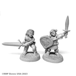 Reaper Bones USA: Halfling Fighter And Barbarian (07102)