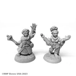 Reaper Bones USA: Halfling Cleric And Bard (07103)
