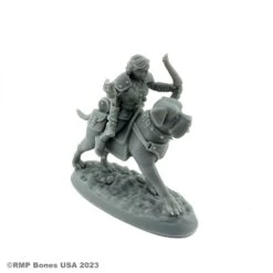 Reaper Bones USA: Female Halfling Dog Rider (07115)