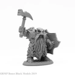 Reaper Bones Black: Enlarged Dark Dwarf Smiter (44109)
