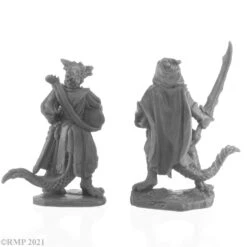Reaper Bones Black: Dragonfolk Bard And Thief (44145) -Gnomish Bazaar 44145 w 3