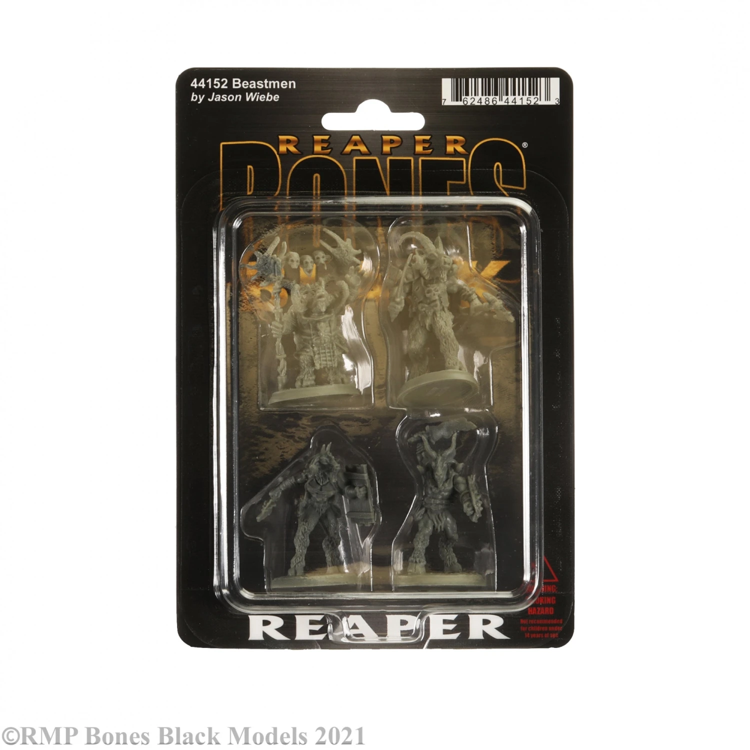 Reaper Bones Black: Beastmen (4) (44152) Reaper Bones Black: Beastmen (4) (44152) -Gnomish Bazaar 44152 b 1