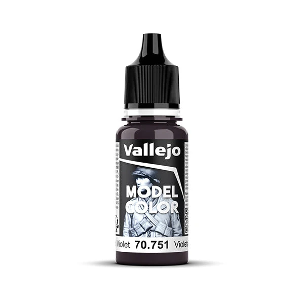 Vallejo Model Color: Black Violet (70.751) - New Formula Vallejo Model Color: Black Violet (70.751) - New Formula -Gnomish Bazaar 70751bottle