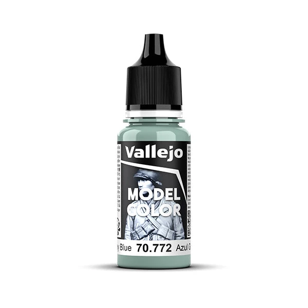 Vallejo Model Color: Medium Grey Blue (70.772) - New Formula Vallejo Model Color: Medium Grey Blue (70.772) - New Formula -Gnomish Bazaar 70772bottle