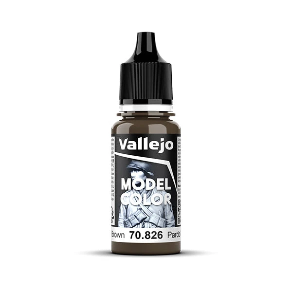 Vallejo Model Color: Medium Brown (70.826) - New Formula Vallejo Model Color: Medium Brown (70.826) - New Formula -Gnomish Bazaar 70826bottle