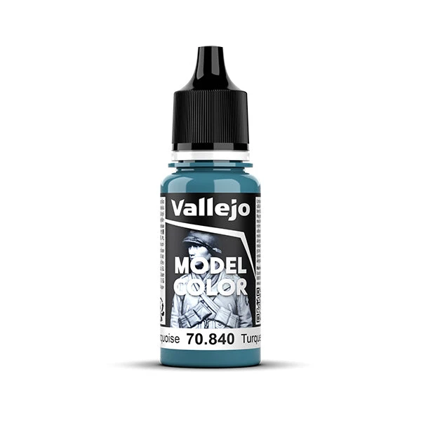 Vallejo Model Color: Light Turquoise (70.840) - New Formula Vallejo Model Color: Light Turquoise (70.840) - New Formula -Gnomish Bazaar 70840bottle