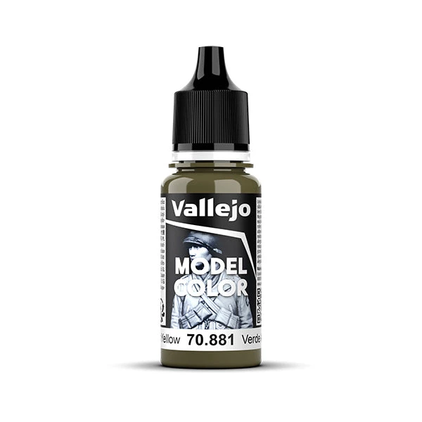 Vallejo Model Color: Green Yellow (70.881) - New Formula Vallejo Model Color: Green Yellow (70.881) - New Formula -Gnomish Bazaar 70881bottle