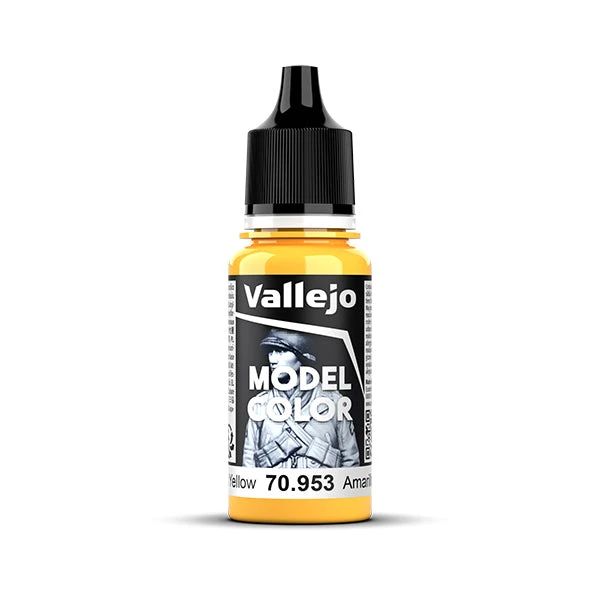Vallejo Model Color: Flat Yellow (70.953) - New Formula Vallejo Model Color: Flat Yellow (70.953) - New Formula -Gnomish Bazaar 70953bottle