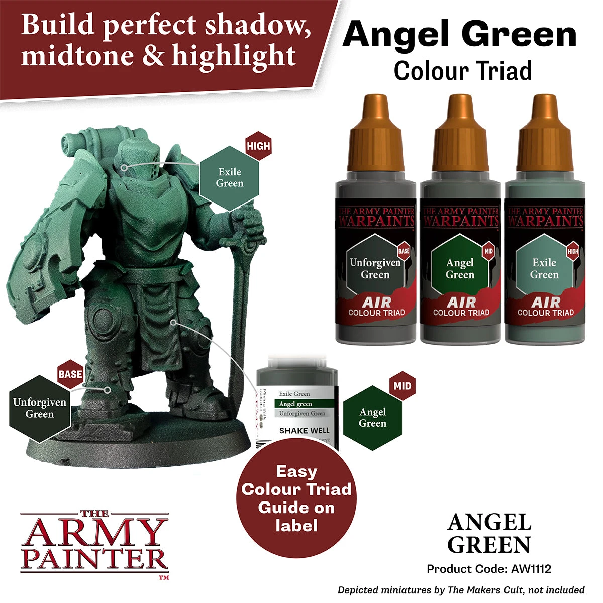 The Army Painter Warpaints Air: Angel Green (AW1112) The Army Painter Warpaints Air: Angel Green (AW1112) -Gnomish Bazaar AW1112 AngelGreen Imgnr.3copy