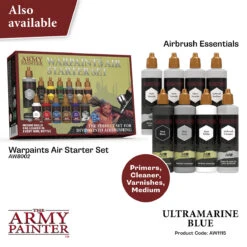The Army Painter Warpaints Air: Ultramarine Blue (AW1115) -Gnomish Bazaar AW1115 UltramarineBlue Imgnr.6copy