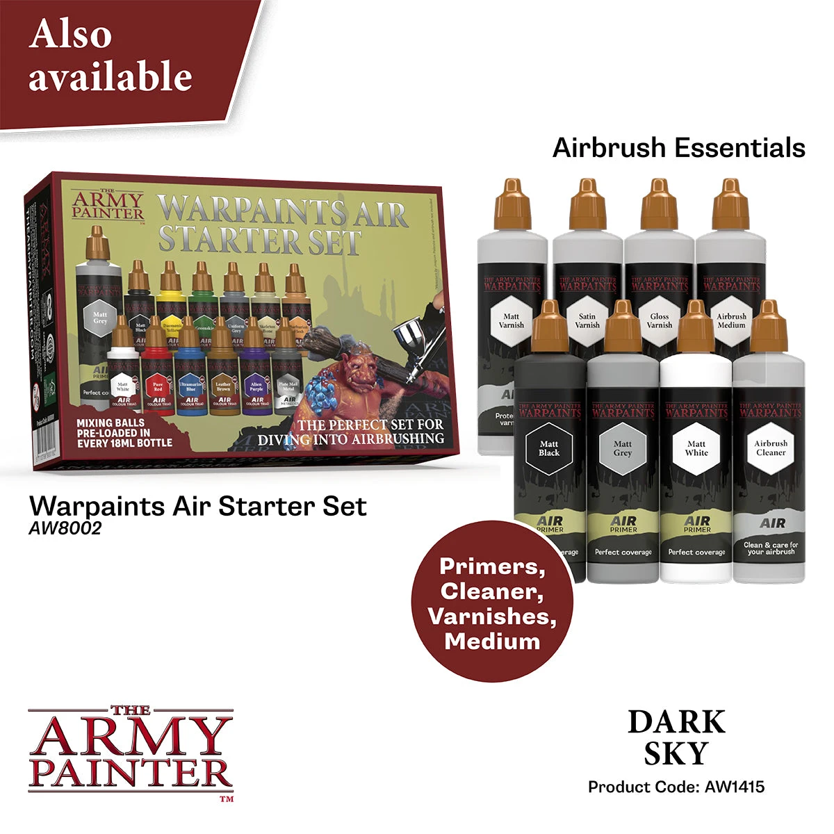 The Army Painter Warpaints Air: Dark Sky (AW1415) The Army Painter Warpaints Air: Dark Sky (AW1415) -Gnomish Bazaar AW1415 DarkSky Imgnr.6copy