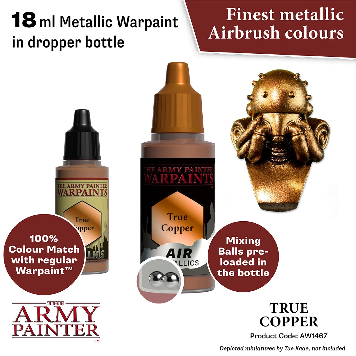 The Army Painter Warpaints Air Metallics: True Copper (AW1467) The Army Painter Warpaints Air Metallics: True Copper (AW1467) -Gnomish Bazaar AW1467 TrueCopper img2copy