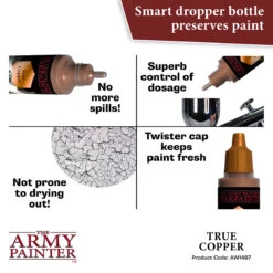 The Army Painter Warpaints Air Metallics: True Copper (AW1467) 4 The Army Painter Warpaints Air Metallics: True Copper (AW1467) -Gnomish Bazaar AW1467 TrueCopper img5copy