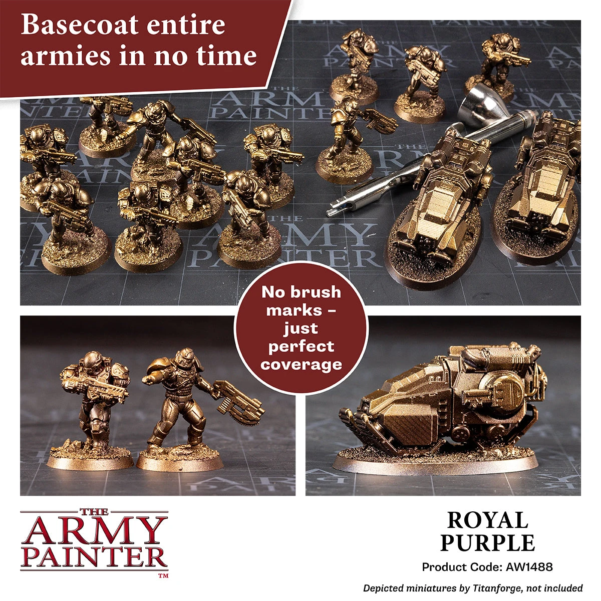 The Army Painter Warpaints Air Metallics: Royal Purple (AW1488) The Army Painter Warpaints Air Metallics: Royal Purple (AW1488) -Gnomish Bazaar AW1488 RoyalPurple img4copy