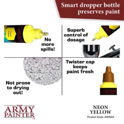 The Army Painter Warpaints Air Fluorescent: Neon Yellow (AW1504) 4 The Army Painter Warpaints Air Fluorescent: Neon Yellow (AW1504) -Gnomish Bazaar AW1504 NeonYellow img5 copy