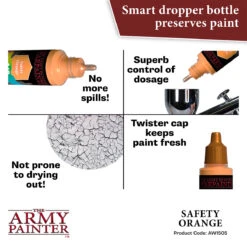 The Army Painter Warpaints Air Fluorescent: Safety Orange (AW1505) 4 The Army Painter Warpaints Air Fluorescent: Safety Orange (AW1505) -Gnomish Bazaar AW1505 SafetyOrange img5 copy