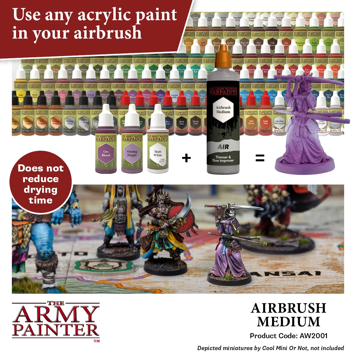 The Army Painter Warpaints Air: Airbrush Medium (AW2001) The Army Painter Warpaints Air: Airbrush Medium (AW2001) -Gnomish Bazaar AW2001100mlAirbrushMedium05