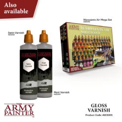 The Army Painter Warpaints Air: Gloss Varnish (AW2005) -Gnomish Bazaar AW2005100mlGlossVarnish06