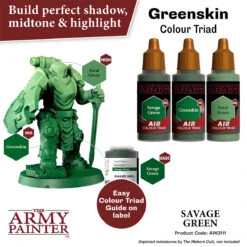 The Army Painter Warpaints Air: Savage Green (AW3111) 2 The Army Painter Warpaints Air: Savage Green (AW3111) -Gnomish Bazaar AW3111 SavageGreen Imgnr.3copy
