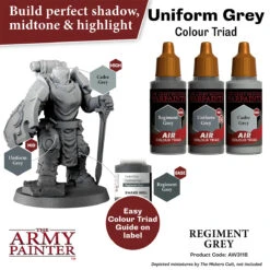 The Army Painter Warpaints Air: Regiment Grey (AW3118) -Gnomish Bazaar AW3118 RegimentGrey Imgnr.3copy