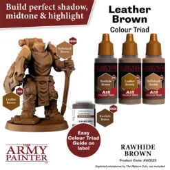The Army Painter Warpaints Air: Rawhide Brown (AW3123) -Gnomish Bazaar AW3123 RawhideBrown Imgnr.3copy