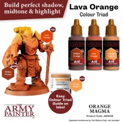 The Army Painter Warpaints Air: Orange Magma (AW4106) 2 The Army Painter Warpaints Air: Orange Magma (AW4106) -Gnomish Bazaar AW4106 OrangeMagma Imgnr.3copy
