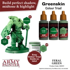 The Army Painter Warpaints Air: Feral Green (AW4111) 2 The Army Painter Warpaints Air: Feral Green (AW4111) -Gnomish Bazaar AW4111 FeralGreen Imgnr.3copy