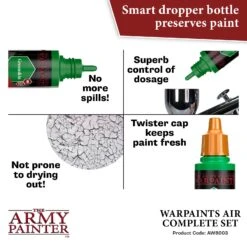 The Army Painter: Warpaints Air Complete Set (AW8003) -Gnomish Bazaar AW8003WarpaintsAirCompletePromoPack5