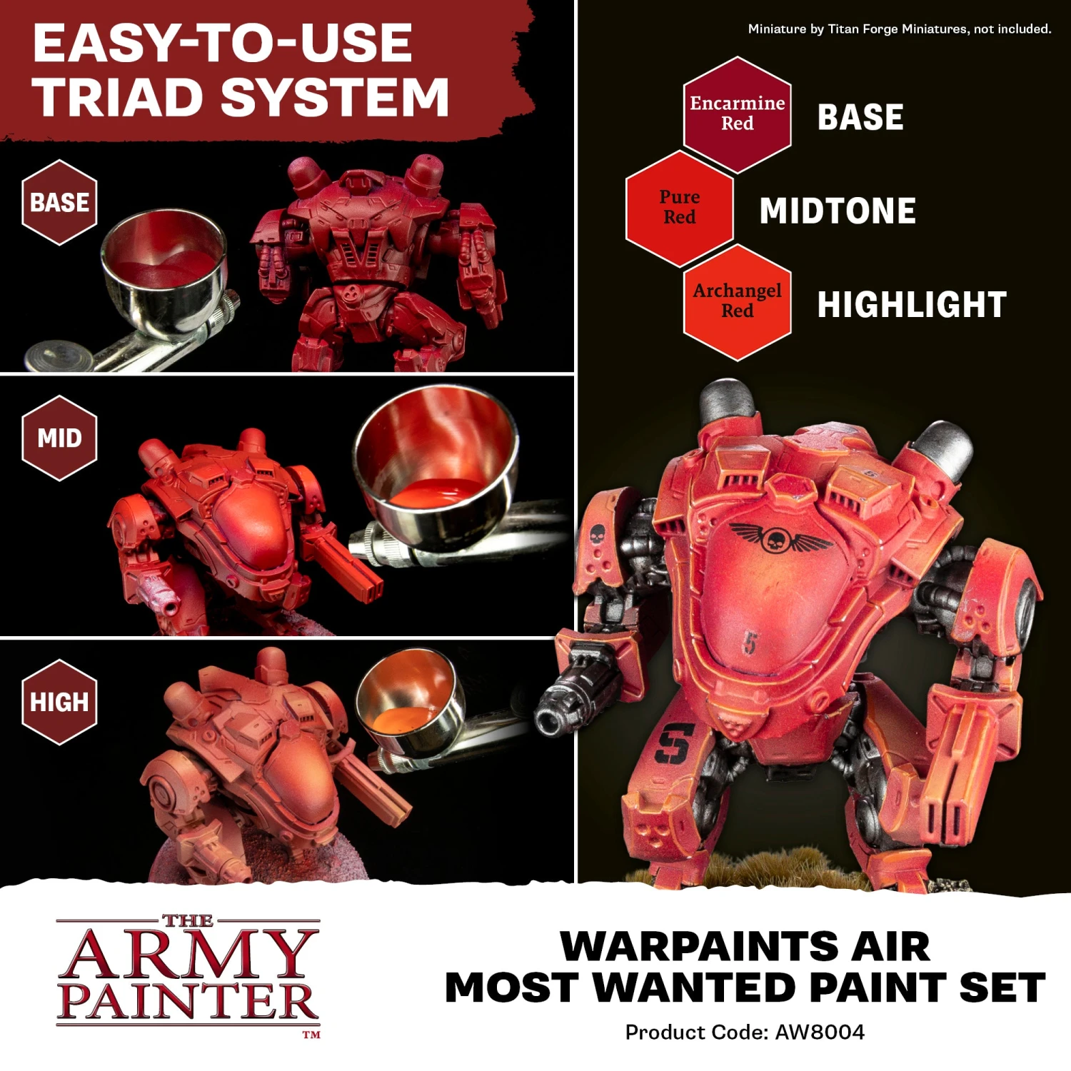 The Army Painter: Warpaints Air Most Wanted Set (AW8004) The Army Painter: Warpaints Air Most Wanted Set (AW8004) -Gnomish Bazaar AW8004 PROMO04