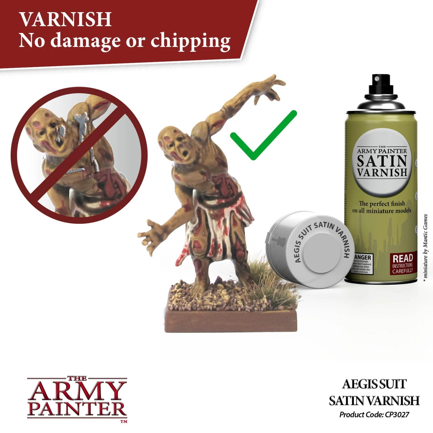 The Army Painter Colour Primer: Aegis Suit Satin Varnish (400ml) (CP3027) - SLOW SHIPPING, READ SHIPPING RESTRICTIONS BEFORE BUYING The Army Painter Colour Primer: Aegis Suit Satin Varnish (400ml) (CP3027) - SLOW SHIPPING, READ SHIPPING RESTRICTIONS BEFORE BUYING -Gnomish Bazaar CP3027AegisSuitSatinVarnish03