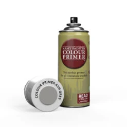 The Army Painter Colour Primer: Ash Grey (400ml) (CP3029) - SLOW SHIPPING, READ SHIPPING RESTRICTIONS BEFORE BUYING