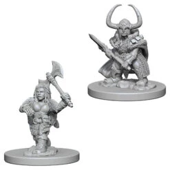 Wizkids D&D Nolzur's Marvelous Miniatures: Dwarf Barbarian (Female) (72645)