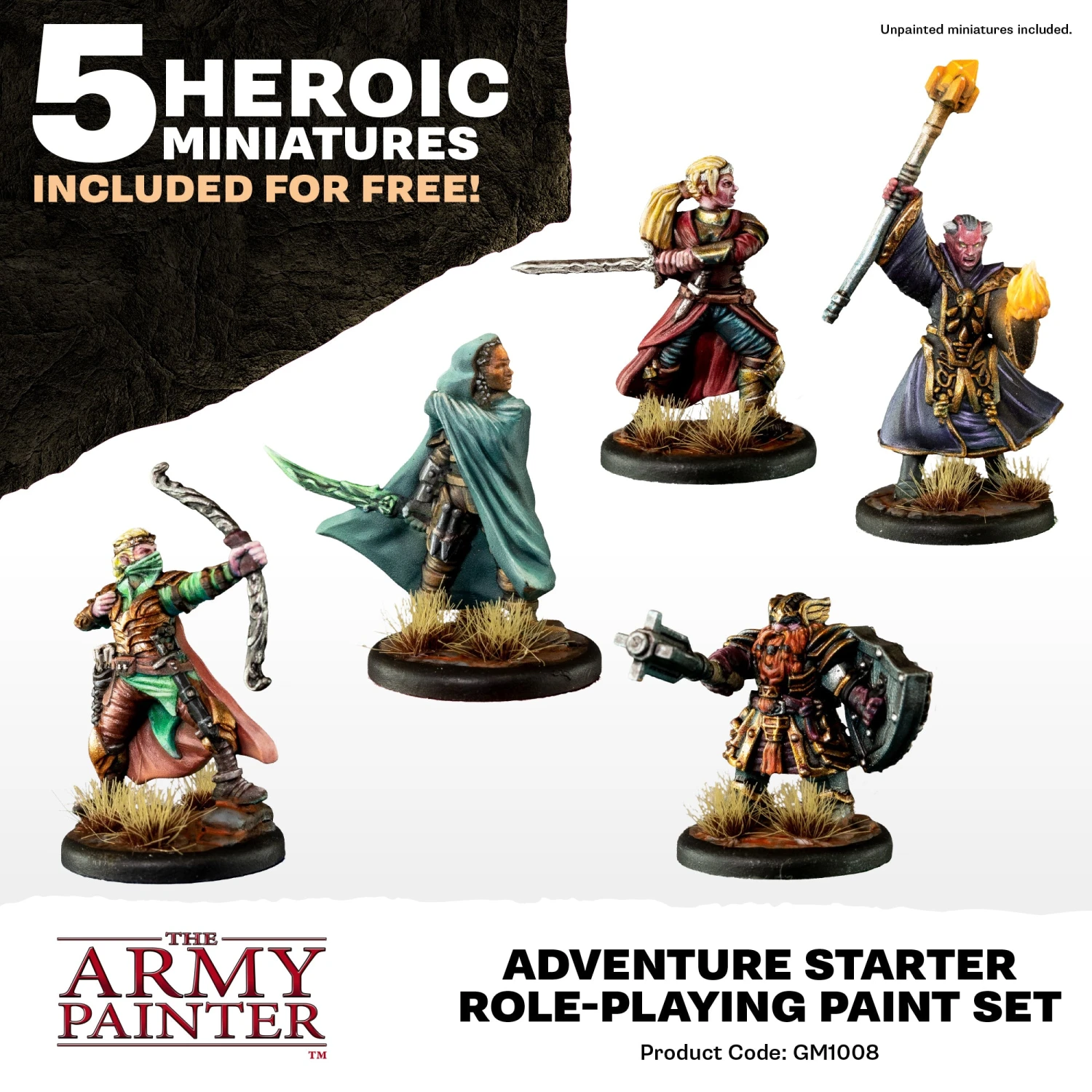 The Army Painter GameMaster: Adventure Starter Role-Playing Paint Set (GM1008) The Army Painter GameMaster: Adventure Starter Role-Playing Paint Set (GM1008) -Gnomish Bazaar GM1008 Adventure Starter Role playing Paint Set PROMO retail 3