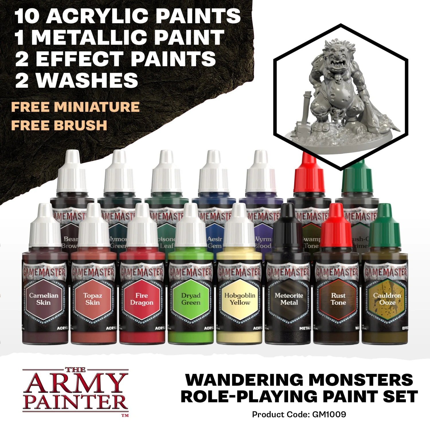 The Army Painter GameMaster: Wandering Monsters Role-Playing Paint Set (GM1009) The Army Painter GameMaster: Wandering Monsters Role-Playing Paint Set (GM1009) -Gnomish Bazaar GM1009 Wandering Monsters Role playing Paint Set PROMO Retailers 5