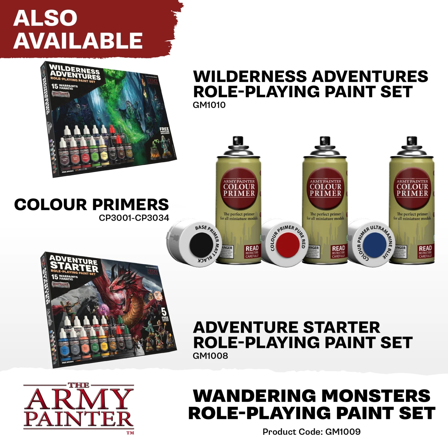 The Army Painter GameMaster: Wandering Monsters Role-Playing Paint Set (GM1009) The Army Painter GameMaster: Wandering Monsters Role-Playing Paint Set (GM1009) -Gnomish Bazaar GM1009 Wandering Monsters Role playing Paint Set PROMO Retailers 7
