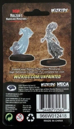 Wizkids D&D Nolzur's Marvelous Miniatures: Ghost & Banshee (72564) 2 Wizkids D&D Nolzur's Marvelous Miniatures: Ghost & Banshee (72564) -Gnomish Bazaar Ghost Banshee 3