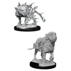 Wizkids D&D Nolzur's Marvelous Miniatures: Mastiff & Shadow Mastiff (90017)