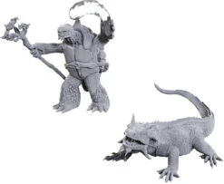 Wizkids D&D Nolzur's Marvelous Miniatures: Tortle Druid & Wild Shape Giant Lizard (90707)