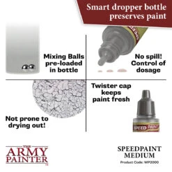 The Army Painter Speedpaint 2.0: Speedpaint Medium (WP2000) -Gnomish Bazaar WP2000 SpeedpaintMedium img5 b083ce19 e9ac 46fb bc64 b018723cdf4a