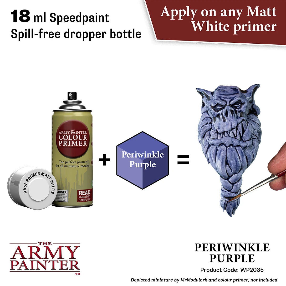 The Army Painter Speedpaint 2.0: Periwinkle Purple (WP2035) The Army Painter Speedpaint 2.0: Periwinkle Purple (WP2035) -Gnomish Bazaar WP2035 PeriwinklePurple img2
