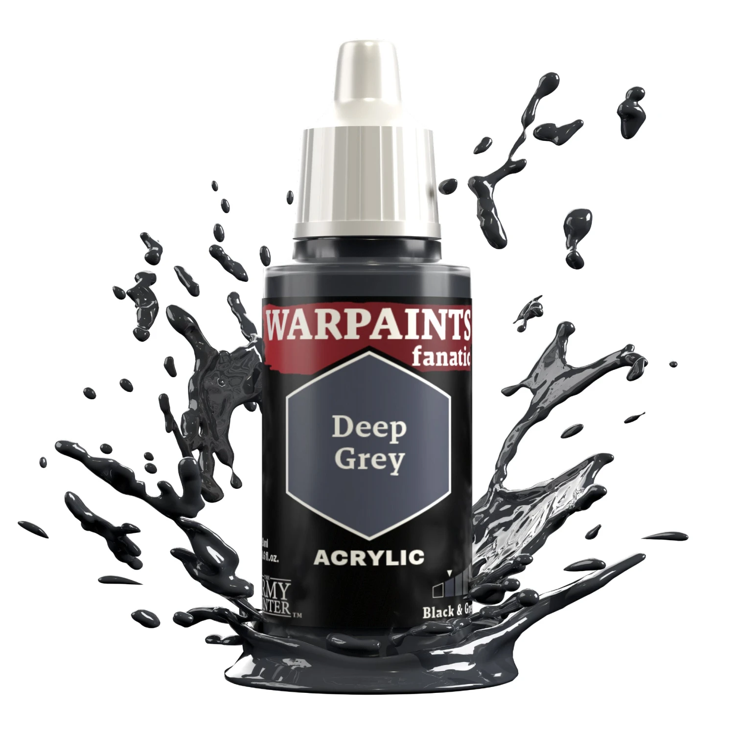 The Army Painter Warpaints Fanatic: Deep Grey (WP3002) The Army Painter Warpaints Fanatic: Deep Grey (WP3002) -Gnomish Bazaar WP3002 DeepGrey Acrylics 2copy