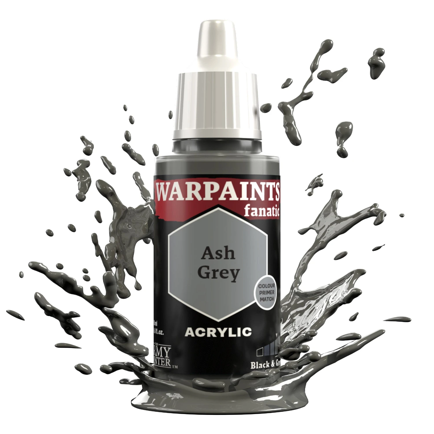 The Army Painter Warpaints Fanatic: Ash Grey (WP3004) The Army Painter Warpaints Fanatic: Ash Grey (WP3004) -Gnomish Bazaar WP3004 AshGrey Acrylics 2copy