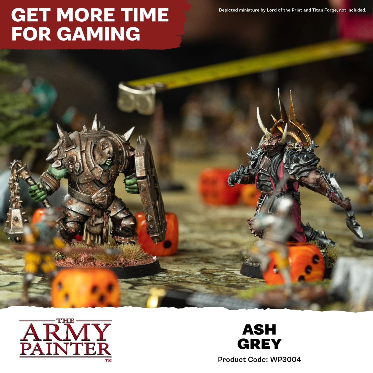 The Army Painter Warpaints Fanatic: Ash Grey (WP3004) The Army Painter Warpaints Fanatic: Ash Grey (WP3004) -Gnomish Bazaar WP3004 AshGrey Acrylics 6copy