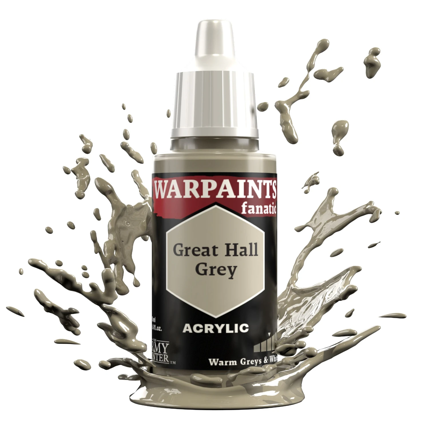 The Army Painter Warpaints Fanatic: Great Hall Grey (WP3009) The Army Painter Warpaints Fanatic: Great Hall Grey (WP3009) -Gnomish Bazaar WP3009 GreatHallGrey Acrylics 2copy