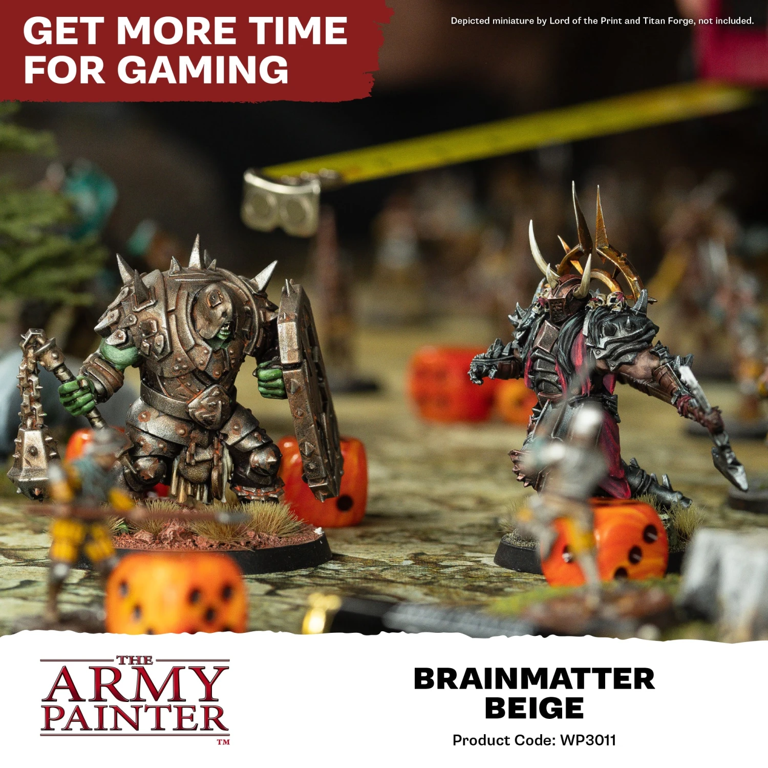 The Army Painter Warpaints Fanatic: Brainmatter Beige (WP3011) The Army Painter Warpaints Fanatic: Brainmatter Beige (WP3011) -Gnomish Bazaar WP3011 BrainmatterBeige Acrylics 6copy