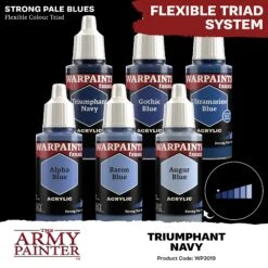 The Army Painter Warpaints Fanatic: Triumphant Navy (WP3019) 2 The Army Painter Warpaints Fanatic: Triumphant Navy (WP3019) -Gnomish Bazaar WP3019 TriumphantNavy Acrylics 4copy