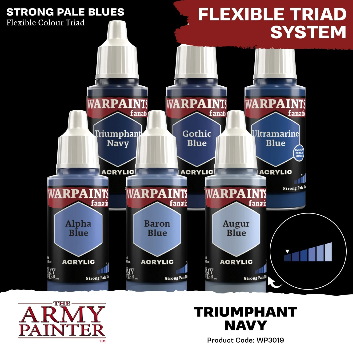 The Army Painter Warpaints Fanatic: Triumphant Navy (WP3019) The Army Painter Warpaints Fanatic: Triumphant Navy (WP3019) -Gnomish Bazaar WP3019 TriumphantNavy Acrylics 4copy