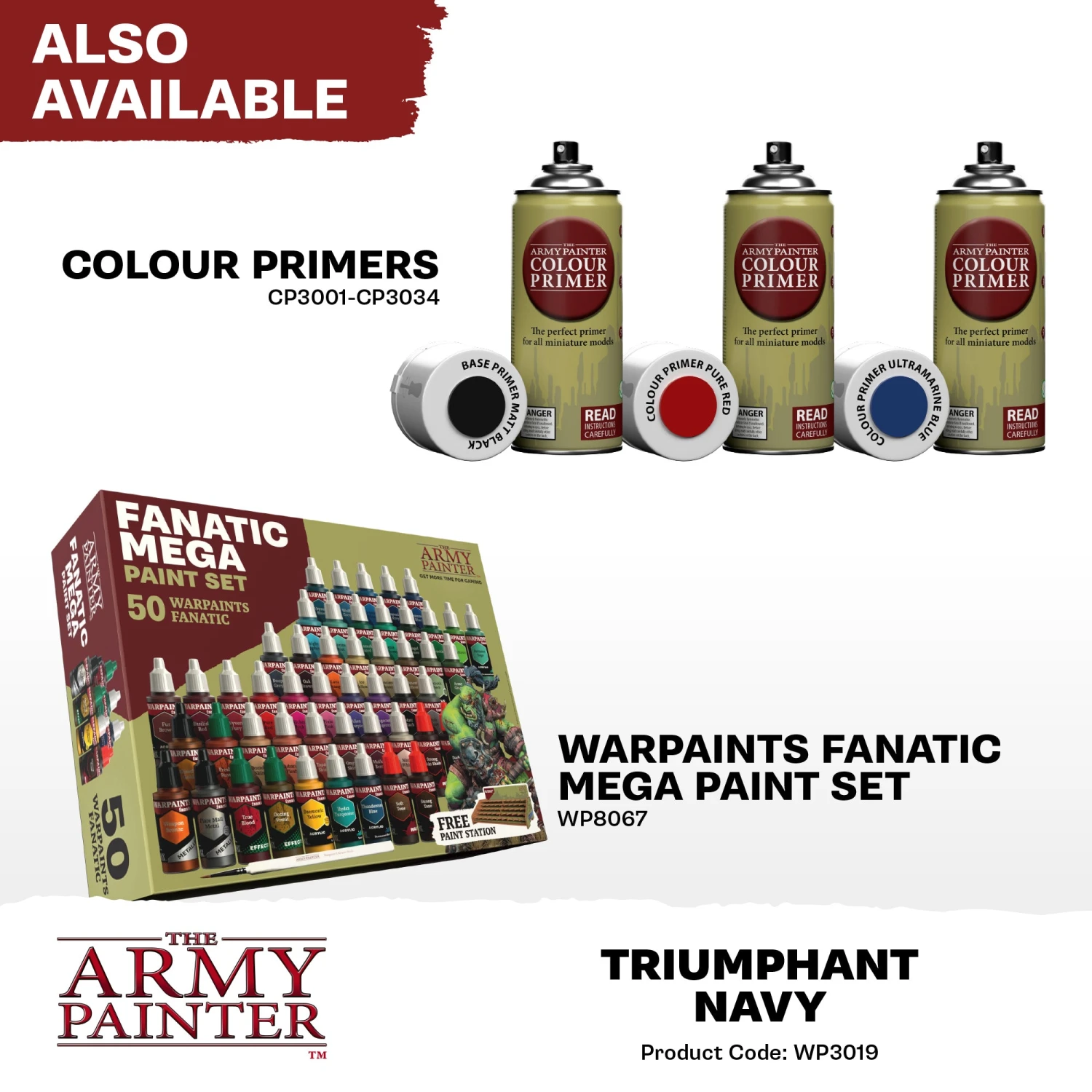 The Army Painter Warpaints Fanatic: Triumphant Navy (WP3019) The Army Painter Warpaints Fanatic: Triumphant Navy (WP3019) -Gnomish Bazaar WP3019 TriumphantNavy Acrylics 7copy